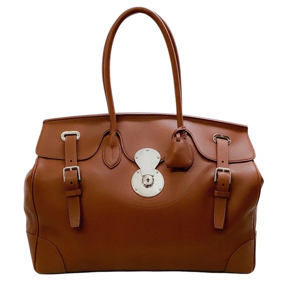 Ralph Lauren Handbags - Ralph Lauren Brown Leather Ricky 40 Satchel